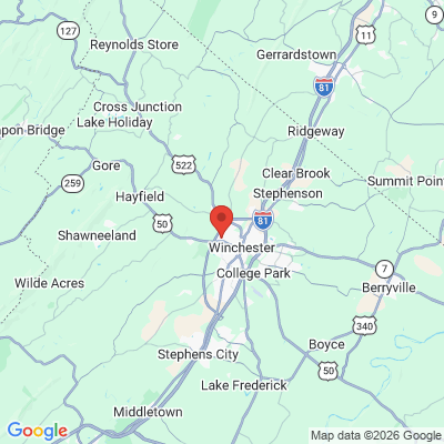 Map to  office in Winchester, VA