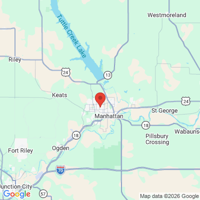 Map to  office in Manhattan, KS