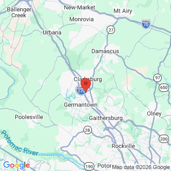 Map to New Life Dental office in Germantown, MD