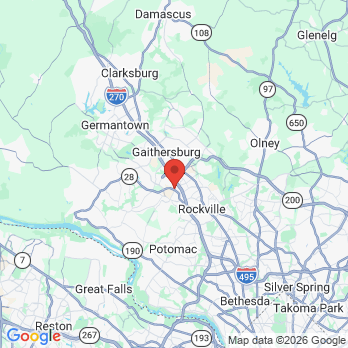 Map to Kids Teeth, LLC office in Rockville, MD