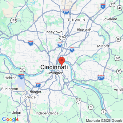 Map to  office in Bellevue, KY