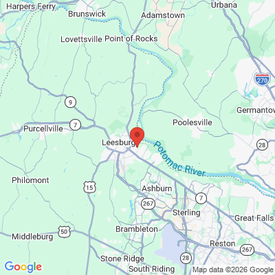 Map to  office in Leesburg, VA