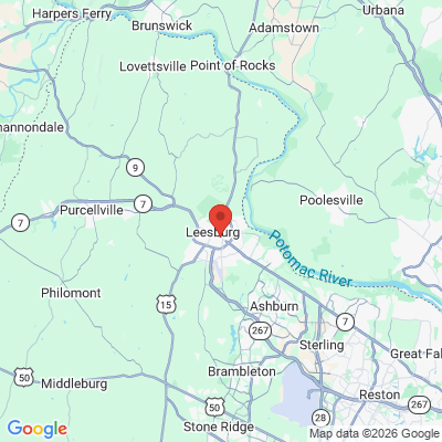 Map to  office in Leesburg, VA