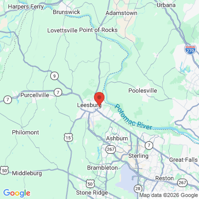Map to  office in Leesburg, VA