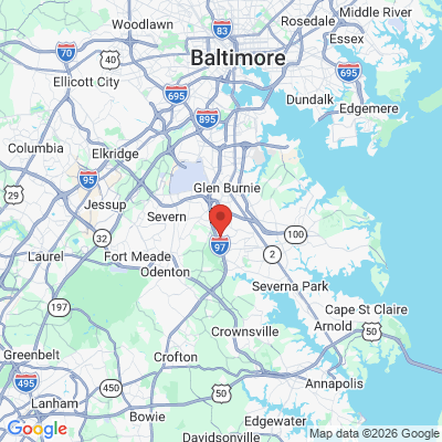 Map to  office in Millersville, MD