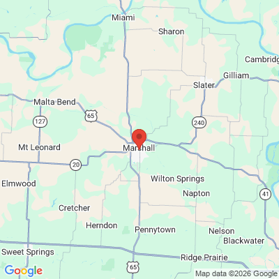 Map to  office in Marshall, MO