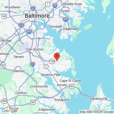 Map to  office in Lake Shore Family Dental