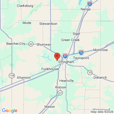 Map to  office in Effingham, IL