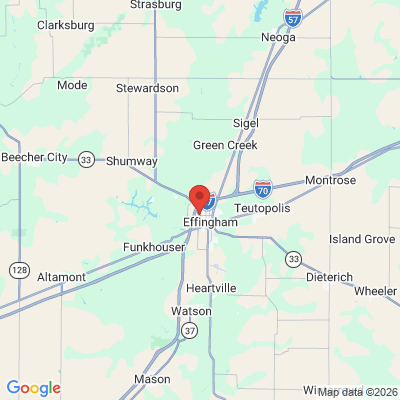 Map to  office in Effingham, IL