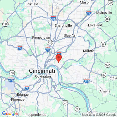 Map to  office in Hyde Park, OH