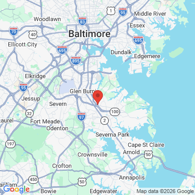 Map to  office in Glen Burnie, MD