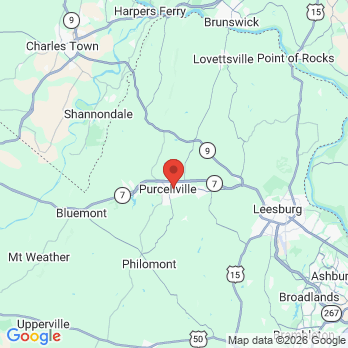 Map to DiRenzo Family Dentistry office in Purcellville, VA