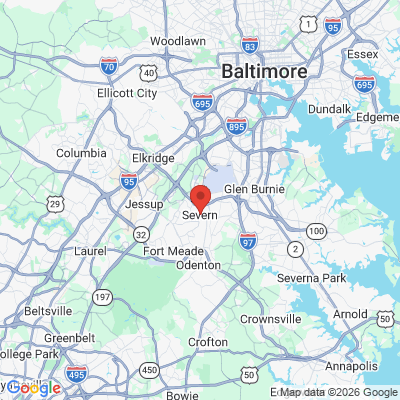 Map to  office in Severn, MD