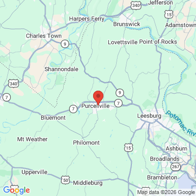 Map to  office in Purcellville, VA