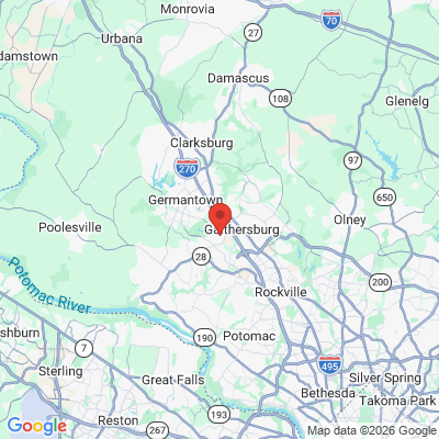 Map to  office in Gaithersburg, MD
