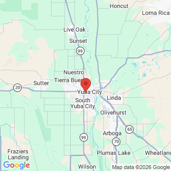 Map to Children's Choice Dental  office in Yuba City, CA
