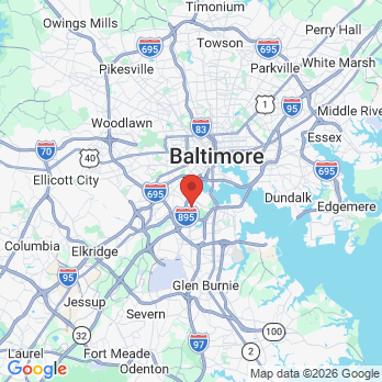 Map to Perkins Dental Care office in Baltimore Highlands, MD