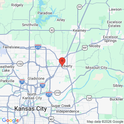 Map to  office in Liberty, MO