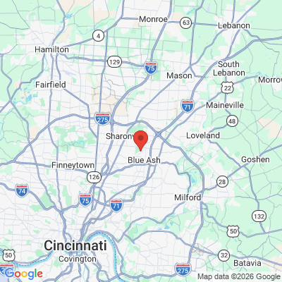 Map to  office in Blue Ash, OH