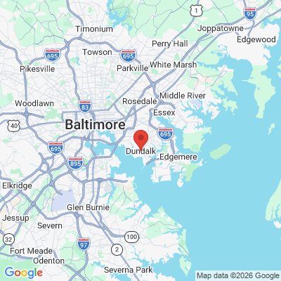 Map to  office in Dundalk, MD