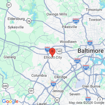 Map to Robert W. Boman, D.D.S. office in Ellicott City, MD