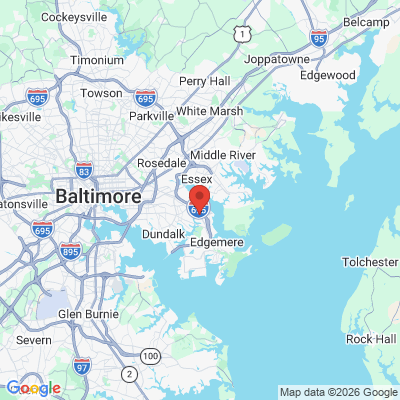 Map to  office in Dundalk, MD