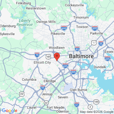 Map to  office in Catonsville, MD