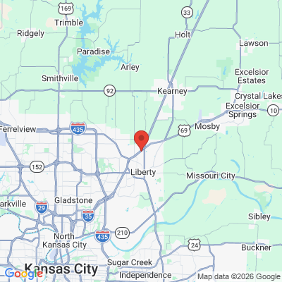Map to  office in Liberty, MO