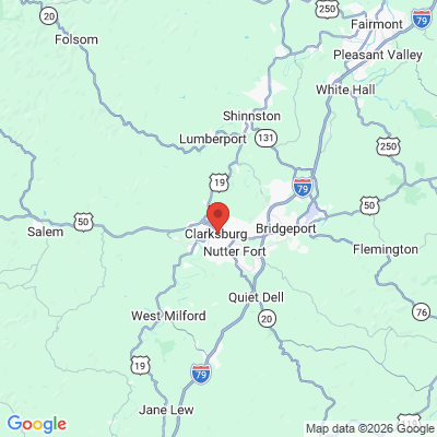 Map to  office in Clarksburg, WV