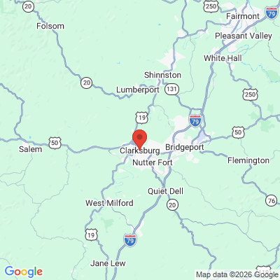Map to  office in Clarksburg, WV