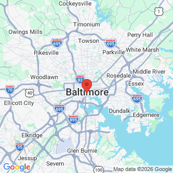 Map to Baltimore Smiles office in Baltimore, MD