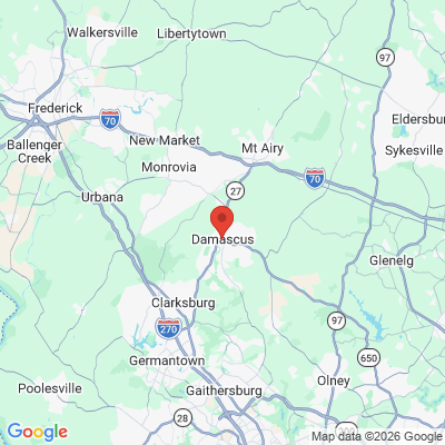 Map to  office in Damascus, MD