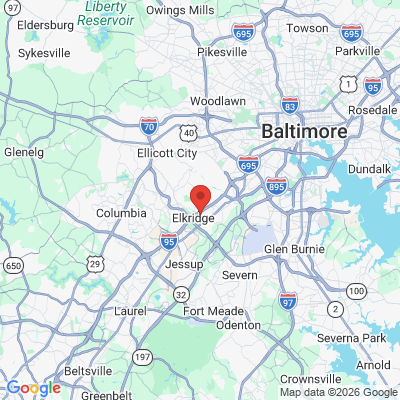 Map to  office in Elkridge, MD