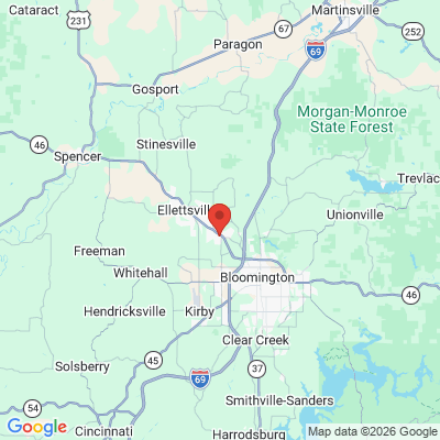 Map to  office in Bloomington, IN