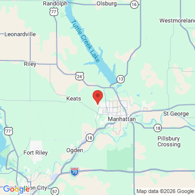Map to  office in Manhattan, KS