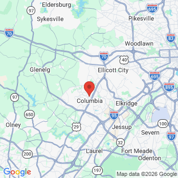 Map to Aesthetic Family Dentistry of Columbia office in Columbia, MD