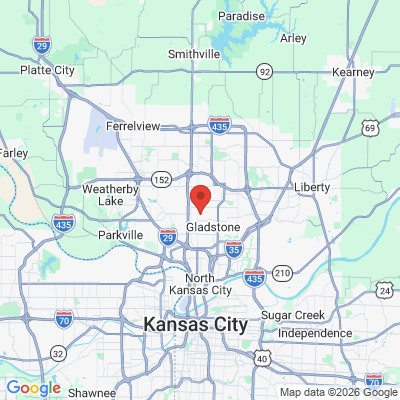 Map to  office in Gladstone, MO