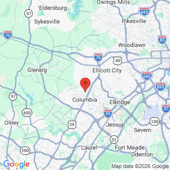 Map to Aesthetic Family Dentistry of Columbia office in Columbia, MD