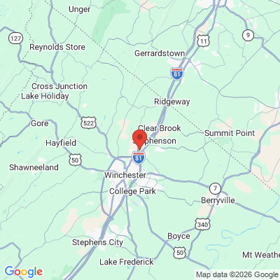 Map to  office in Winchester, VA