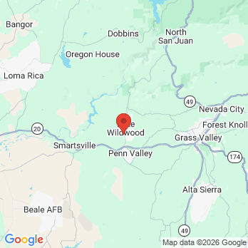 Map to Wildwood Dental - Dr. Keith Sheppard office in Penn Valley, CA
