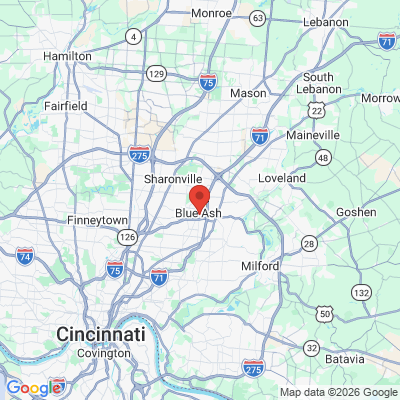 Map to  office in Blue Ash, OH