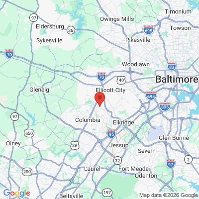 Map to  office in Columbia, MD
