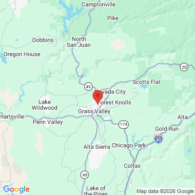 Map to  office in Grass Valley, CA
