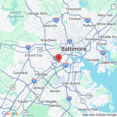 Map to  office in Halethorpe, MD