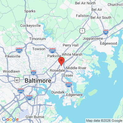 Map to  office in Rosedale, MD