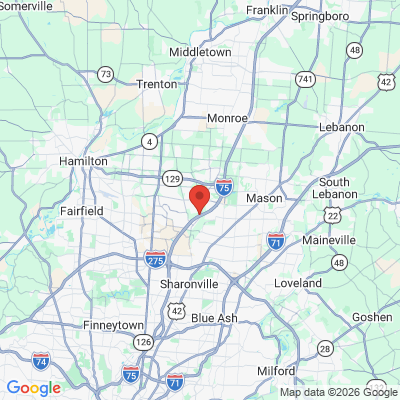 Map to  office in West Chester, OH