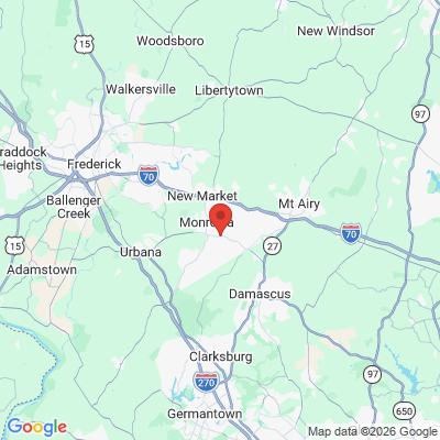 Map to  office in Monrovia, MD
