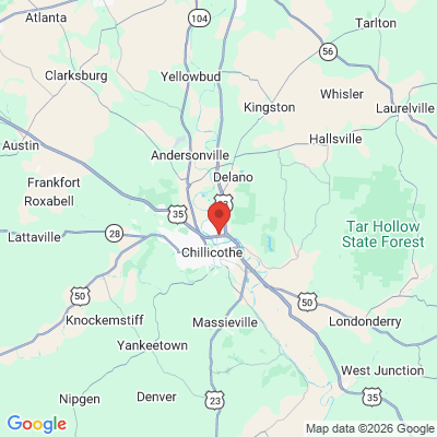 Map to  office in Chillicothe, OH