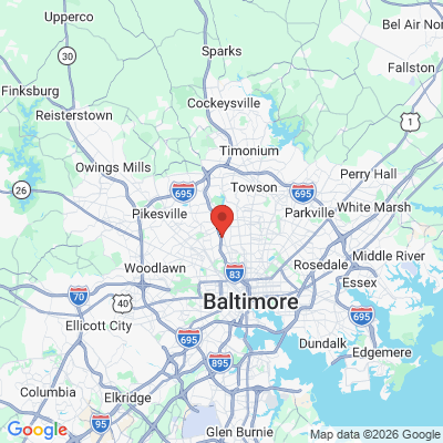 Map to  office in Baltimore, MD