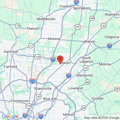 Map to  office in Mason, OH